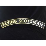 A Large cast iron Flying Scotsman Sign