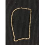 9ct gold necklace (7.8g)