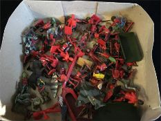 A section of Toy soldiers some lead and some plastic