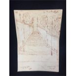 A sketch signed and dated L.S.Lowry dated 1959. Our client has not had this sketch formally