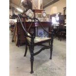 A Three Legged Victorian Hall Chair