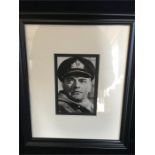 A Framed sign photo of Jack Hawkins