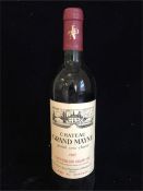 A Bottle of Chateau Grand Mayne 1987 Saint-Emilion Grand Cru