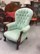 A Button Back Victorian chair