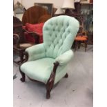 A Button Back Victorian chair