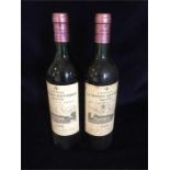 Two Chateau La Mission Haut Brion Graves 1976