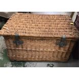 A Wicker Laundry Basket