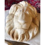 A garden stoneware Lion Face