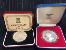 Silver proof crowns 1952/77 Queen Elizabeth II Silver Jubilee and 1978 Guernsey 25 pence Royal