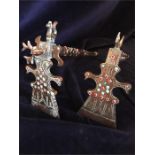 A pair of decorative or ceremonial axes