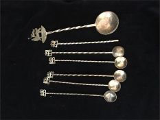 A selection of silver spoons