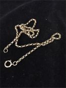 A 9ct gold necklace (10g)