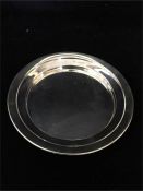 A silver tray, hallmarked Birmingham 1946 makers mark BLd, Bishtons Limited (85g)