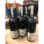 Seven bottles of Taylor's Vargellas 1967 Vintage Port