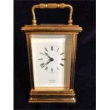 A Brass Carriage Clock by St.James