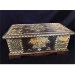 'Zanzibar Chest' brass bound box