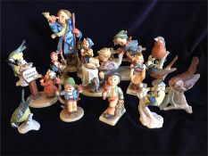 A number of Hummel figures