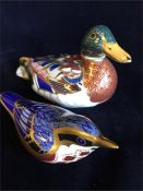 Royal Crown Derby Duck and Thrush