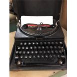 An Envoy case typewriter