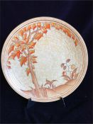 A Charlotte Rhead platter Crown Ducal Golden Leaves pattern