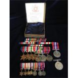 Captain E J Bevan of the Royal Marines and Royal Air Force. Medal Bar to include 1939-45 star,