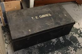 A Vintage Metal Trunk