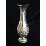 A Sterling silver posy vase in box