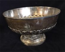 A Mappin and Webb silver presentation bowl, hallmarked London 1892 - 93 (655g)