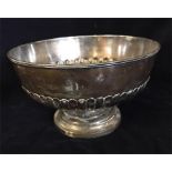 A Mappin and Webb silver presentation bowl, hallmarked London 1892 - 93 (655g)