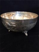 A Chinese silver bowl