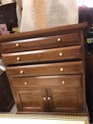 A Medal collectors cabinet