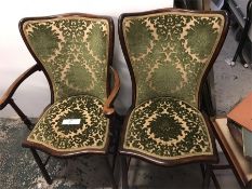 A Pair of hall chairs