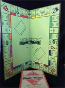 A Vintage Monopoly game with board