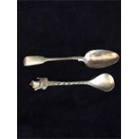 Two hallmarked silver spoons.