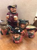 A selection of Royal Doulton Toby Jugs