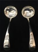 Two silver ladles hallmarked Sheffield 1916 C.B & S makers mark (120g)