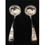 Two silver ladles hallmarked Sheffield 1916 C.B & S makers mark (120g)