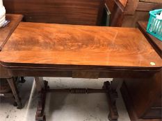 A Card Table in mahogany