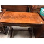 A Card Table in mahogany