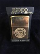 A Jaguar Cars Ltd Zippo in orginal box