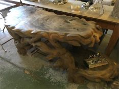 A Mango Wood sofa table