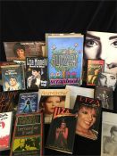 A Large collection of Liza Minnelli memorabilia including books, albums and scarp books...