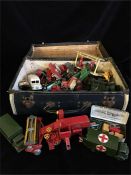 A suitcase containing a range of Dinky and other die-cast toys (Being Sold in Aid of Oxfam)