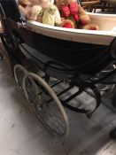 A Coach Built Pram with silver cross parts