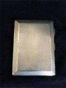 A silver card case, makers mark SJR, hallmarked Birmingham (77g)