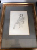 'The Doctor' original lithograph 1896 (Portrait of Whistler's Brother) by J A Mcneill Whistler