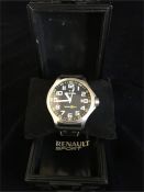 A TW Steel Renault FI Team Pilot watch in original box and with original paperwork.