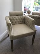 Set of Six Upholstered Dining Chairs 65cm wide x 59cm deep x 78cm high