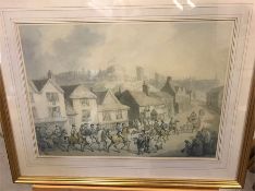 Framed print by Caricaturist Thomas Rowlandson (1756-1827)