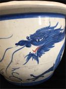 An Oriental planter with Dragon decoration